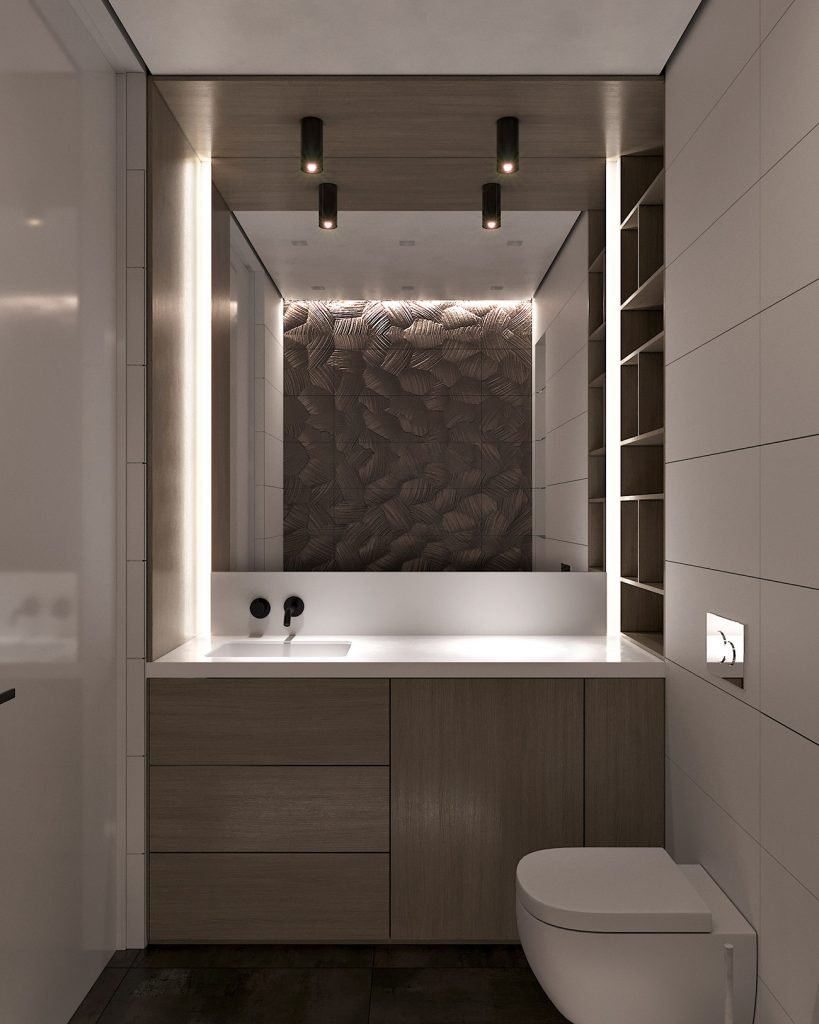 Дизайн квартиры в ЖК Парк авеню - Мастер ванная