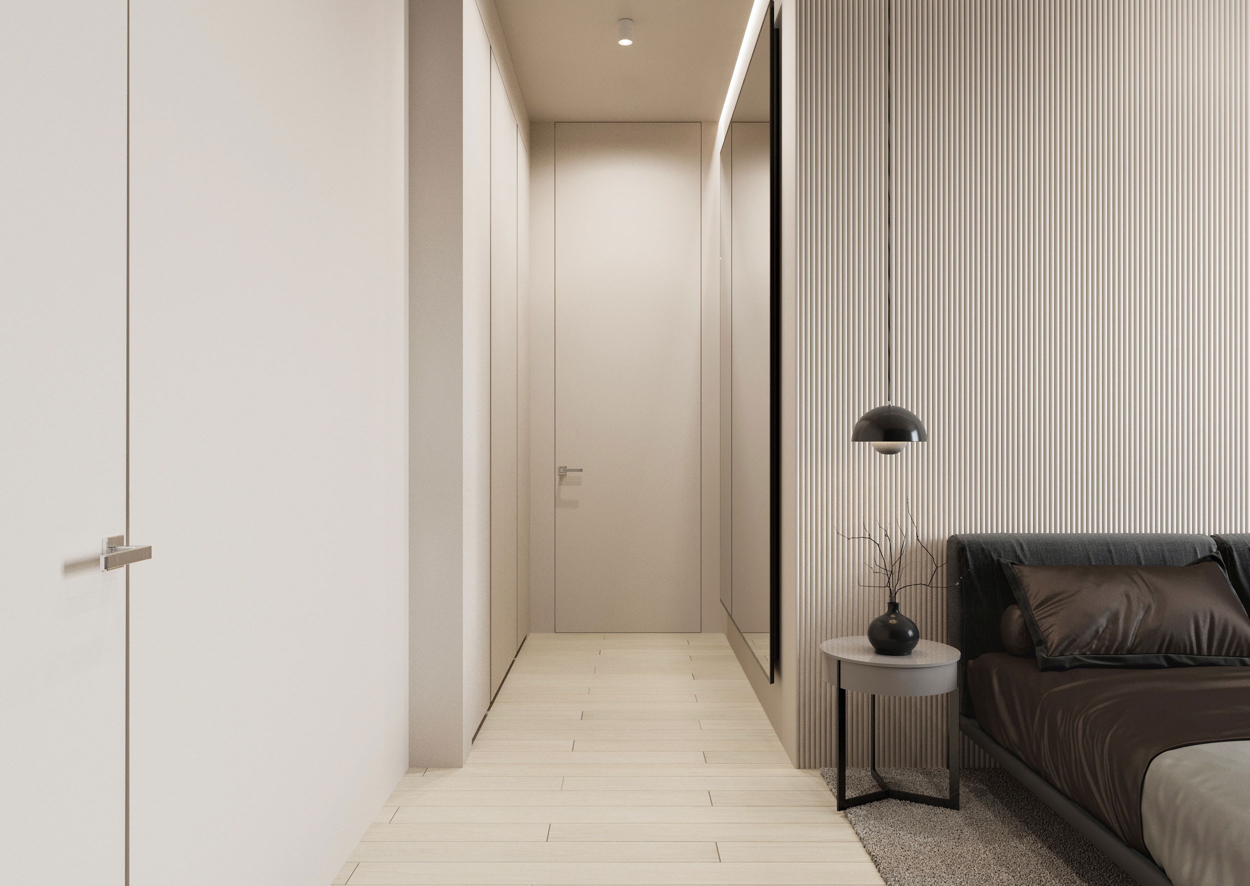 Дизайн квартиры в ЖК Rey Residence — Спальная