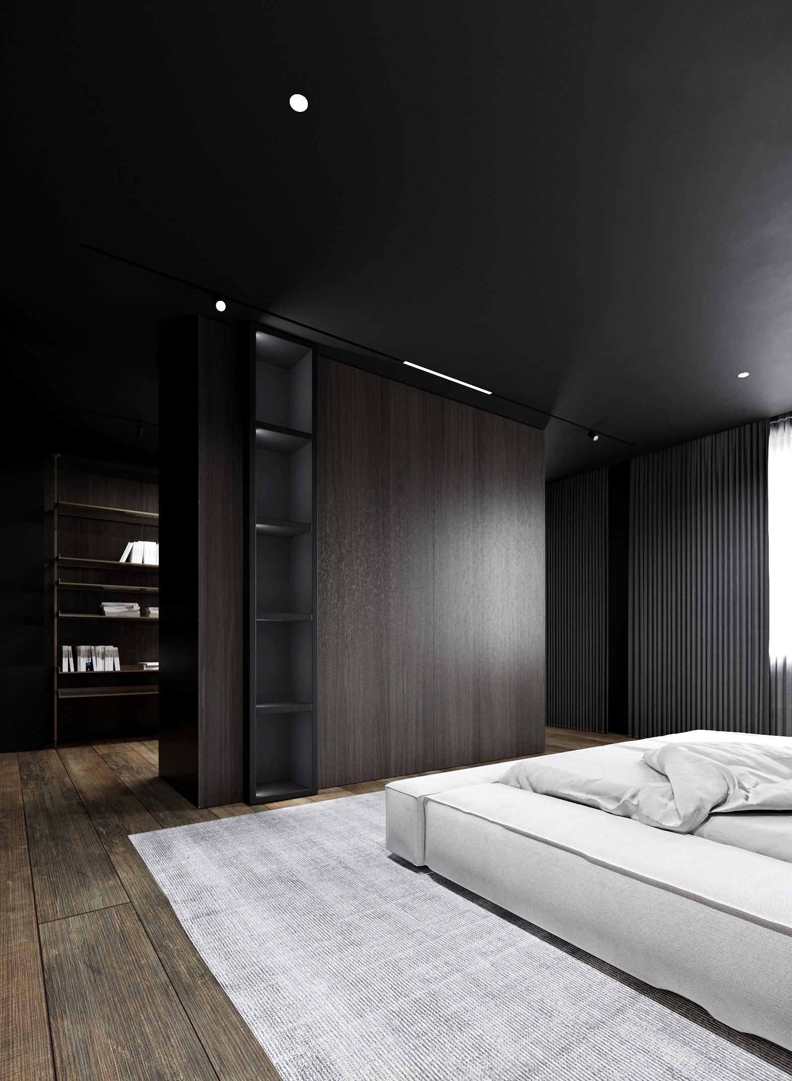 Modern apartment interior design — Современный дизайн квартиры в ЖК Хайвилл(19)