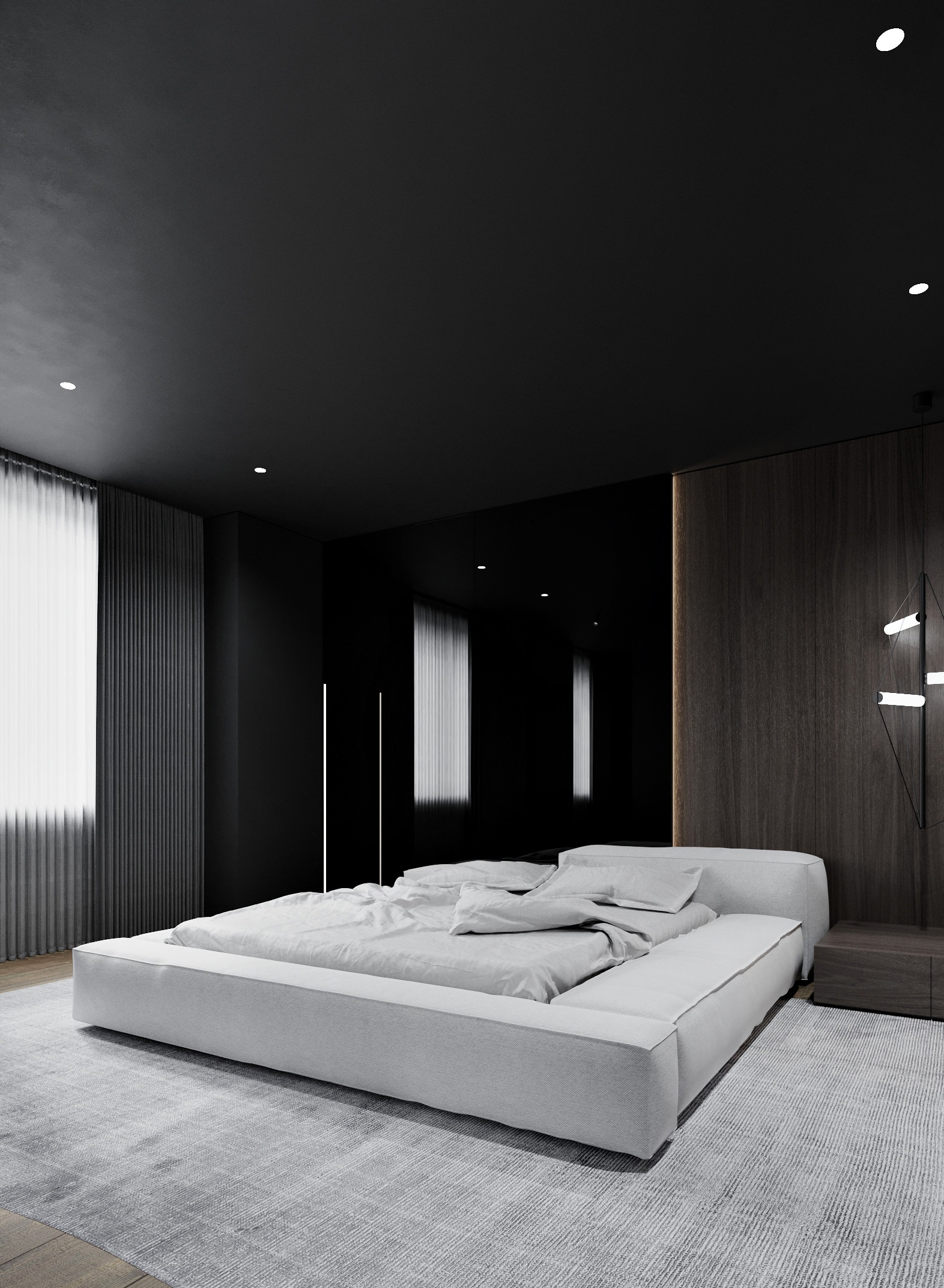 Modern apartment interior design — Современный дизайн квартиры в ЖК Хайвилл(20)