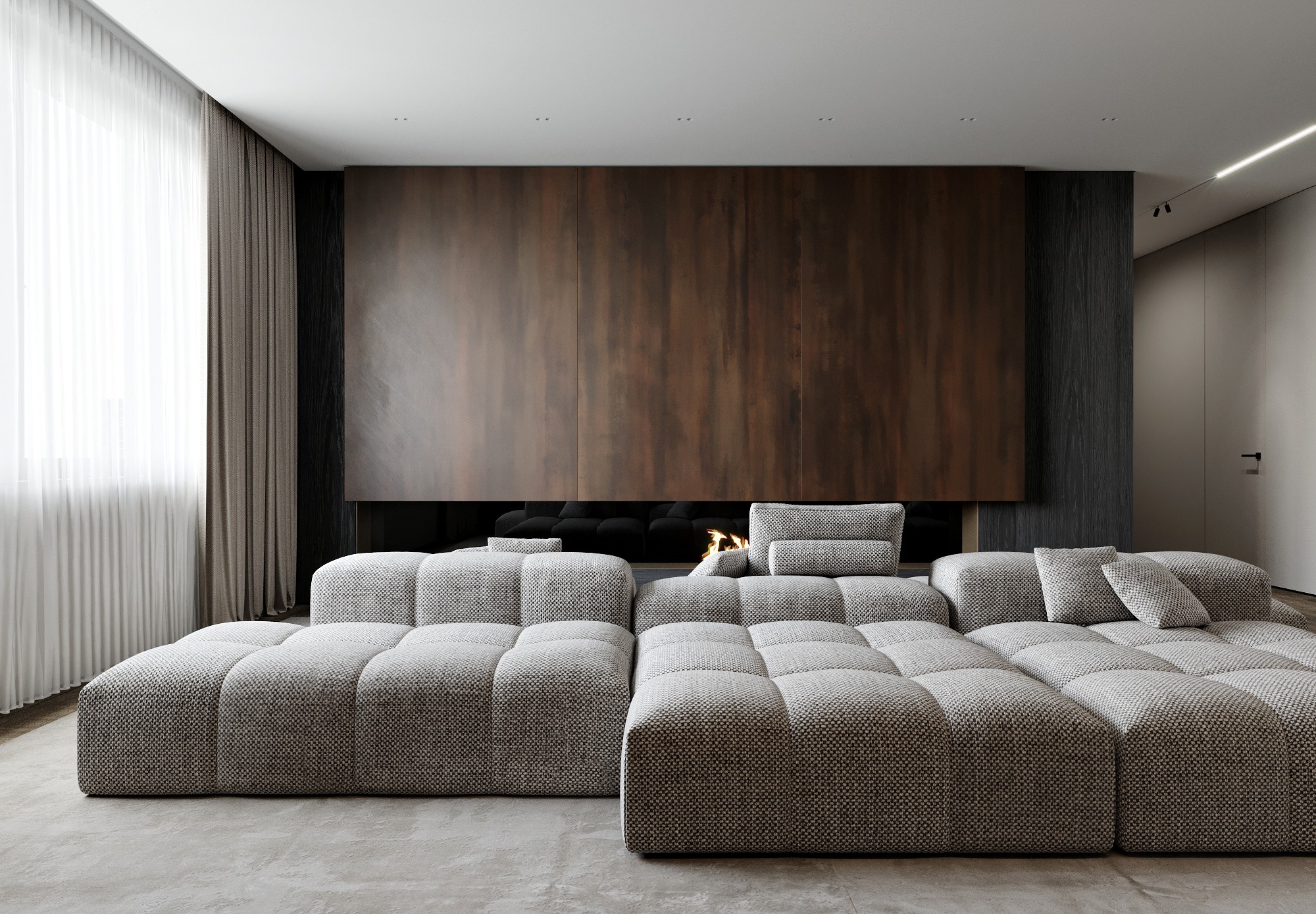 Modern interior design — Современный дизайн квартиры в ЖК Хайвилл